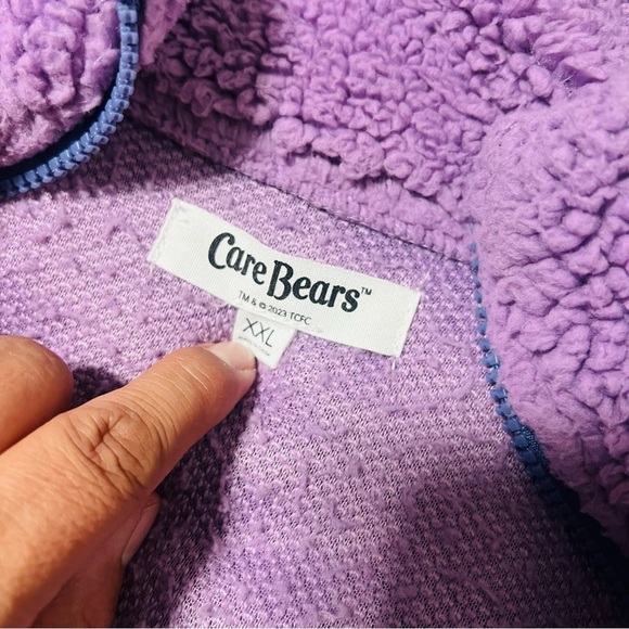 Grayson Threads Women XXL CARE BEARS Grumpy Bear Sherpa Full Zip Sweatshirt EUC - Picture 7 of 9